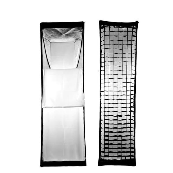 Imagem de Softbox Strip Light Greika 35x140cm Bowens Com Grid