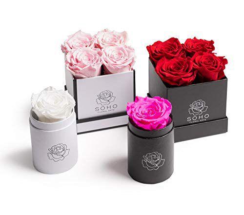 Soho Artes Florais Rosas em uma caixa Rosas genuínas que Las - Soho Floral Arts Imagem de Soho Artes Florais Rosas em uma caixa Rosas genuínas que Las