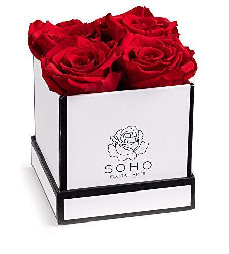Soho Artes Florais Rosas em uma caixa Rosas genuínas que Las - Soho Floral Arts Imagem de Soho Artes Florais Rosas em uma caixa Rosas genuínas que Las