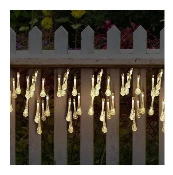 Imagem de Solar Garland Fairy Drops 30 LED, pacote x2 de 7 m