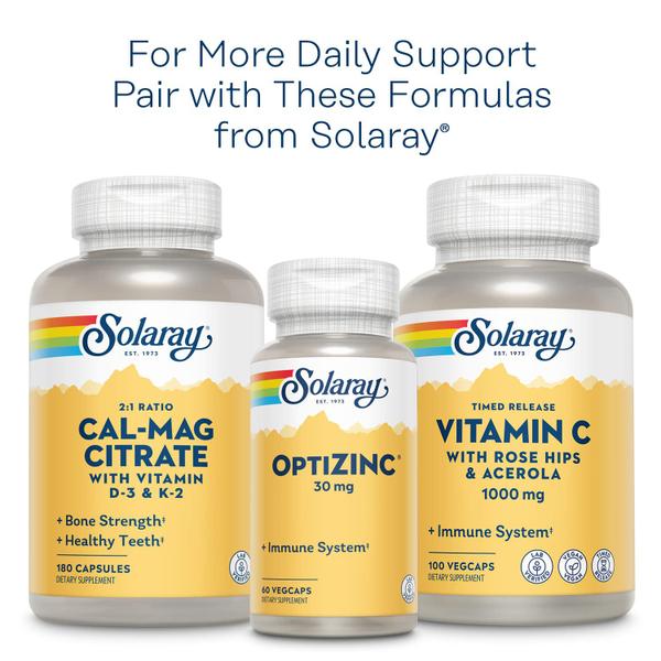 Solaray Vitamina B-Complex 100 mgs, Energia Saudável, Formação de Células Sanguíneas & Suporte de Transmissão de Impulso Nervoso, 100 VegCaps Imagem de Solaray Vitamina B-Complex 100 mgs, Energia Saudável, Formação de Células Sanguíneas & Suporte de Transmissão de Impulso Nervoso, 100 VegCaps