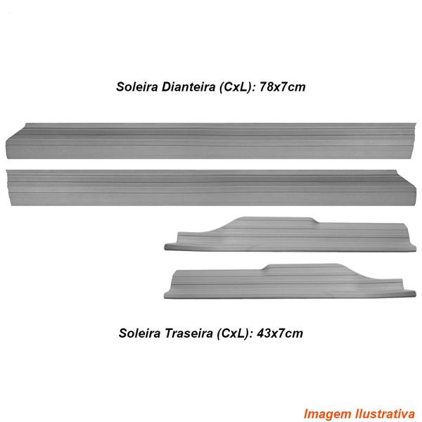Imagem de Soleira Acabamento Cinza Claro Santana 2000 a 2006 4 Portas