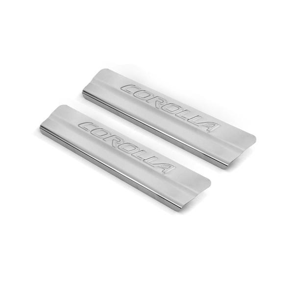Soleira Aço Inox 4 Porta Original Brasikar Corolla 2020-2022 - Texas 4X4 Imagem de Soleira Aço Inox 4 Porta Original Brasikar Corolla 2020-2022