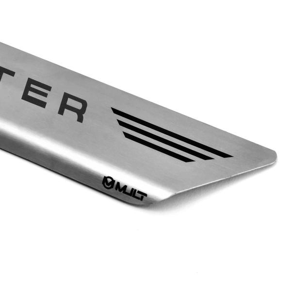 Soleira Aço Inox Escovado Porta Original Mult Duster 2019 - Texas 4X4 Imagem de Soleira Aço Inox Escovado Porta Original Mult Duster 2019