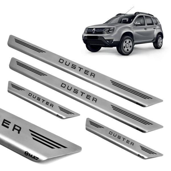 Soleira Aço Inox Escovado Porta Original Mult Duster 2019 - Texas 4X4 Imagem de Soleira Aço Inox Escovado Porta Original Mult Duster 2019