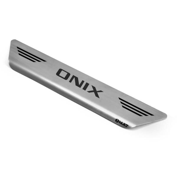 Imagem de Soleira Aço Inox Escovado Porta Original Mult Onix 2013-2020