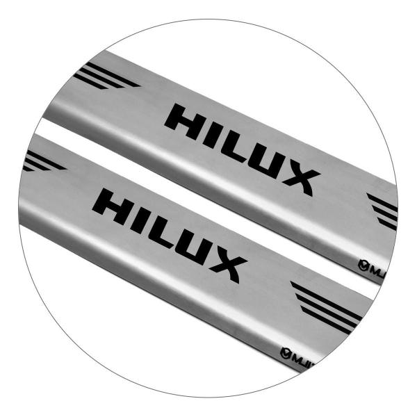 Imagem de Soleira Aço Inox Porta Original Mult Hilux Dupla 2015