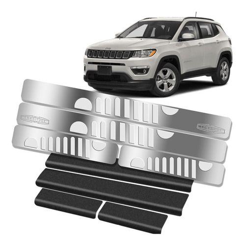 Imagem de Soleira Aço Inox Premium Jeep Compass Longitude