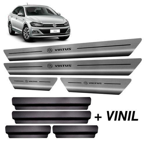 Imagem de Soleira Aço Inox Volkswagen Virtus + Vinil