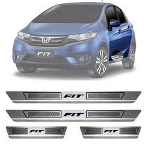 Imagem de Soleira Baixo Relevo Em Aço Inox Honda Fit 2015-