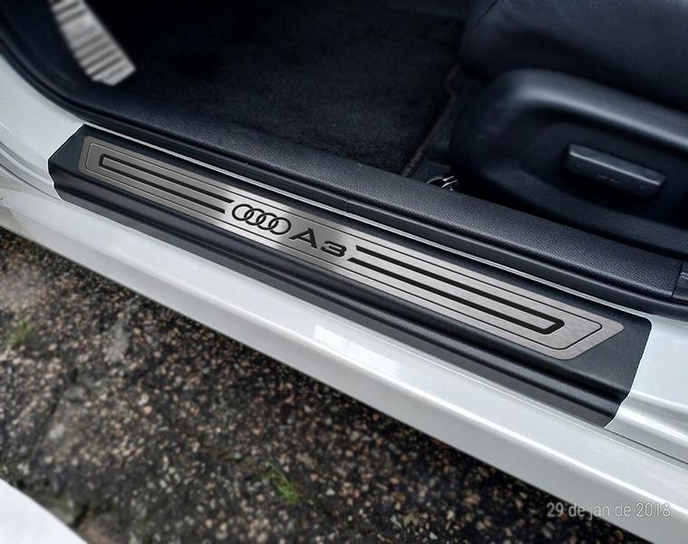 Imagem de Soleira de Porta Audi A3 1996 a 2006 Preto Baixo Relevo