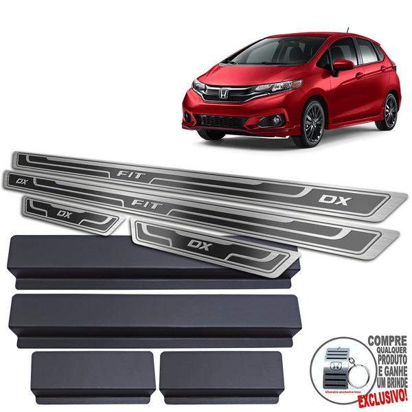 Imagem de Soleira De Porta Honda Fit Dx 2018 A 2021 Alto Relevo