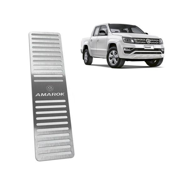 Imagem de Soleira Descanso Amarok 2011 A 2019 Prata Alto Relevo Vinil