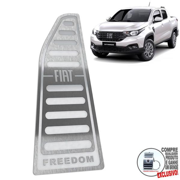 Imagem de Soleira Descanso Fiat Strada Freedom Prata Alto Relevo