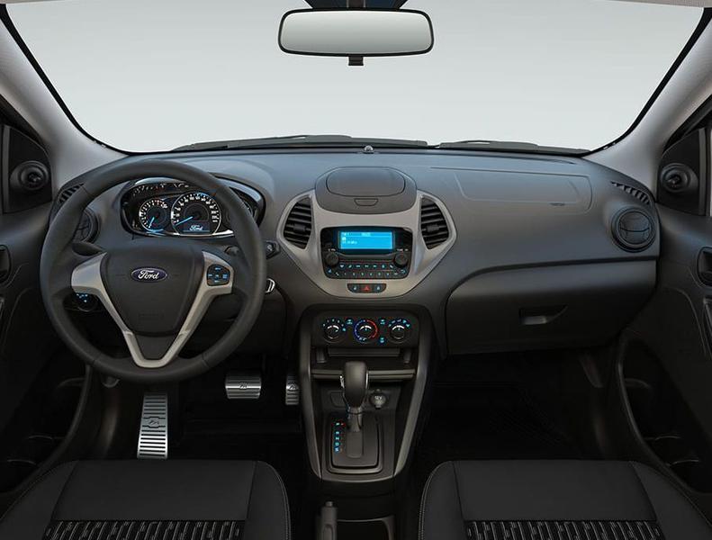 Imagem de Soleira Pedaleira Automático Descans Ford Ka 2014/2020 Preto