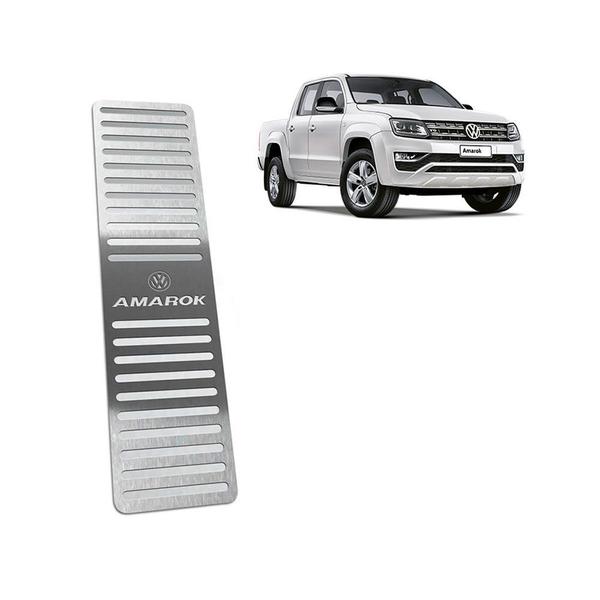 Imagem de Soleira Pedaleira Descanso Amarok 11 19 Auto Prata AR Vinil