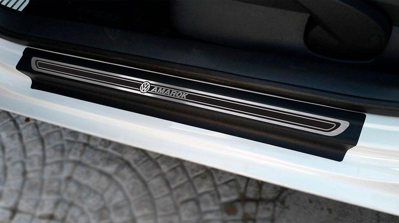 Imagem de Soleira Pedaleira Descanso Amarok 11 19 Auto Preto AR Vinil