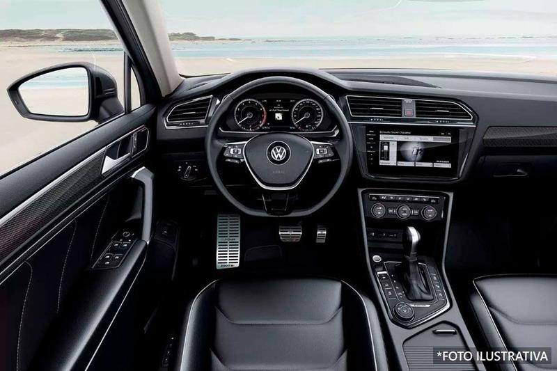 Imagem de Soleira Pedaleira Descanso Tiguan 250 Tsi 18/20 Preto Relevo