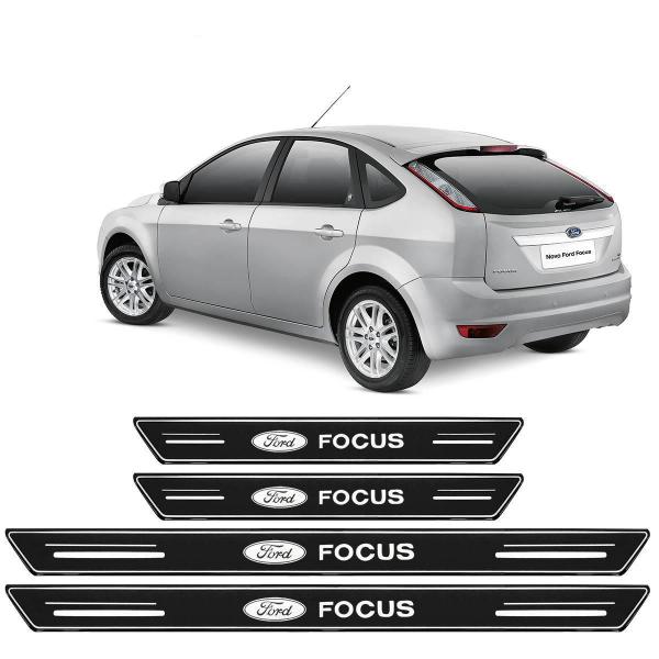 Imagem de Soleira Platinum Ford Focus 2008 a 2018 4 Peças Preto SP010