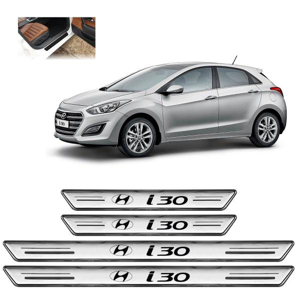 Imagem de Soleira Platinum Hyundai i30 2009 a 2019 4 Peças Prata sp119