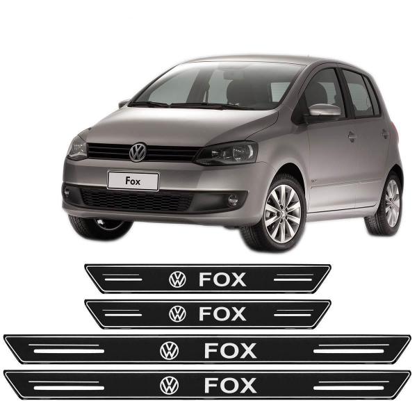 Imagem de Soleira Platinum Vw Fox 2003 A 2020 4 Peças Preto Sp124