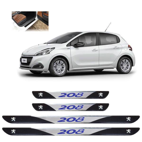 Imagem de Soleira Porta Peugeot 208 2013 A 2020 4 Peças Sr01100