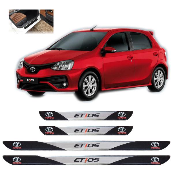 Imagem de Soleira Porta Toyota Etios 2013 a 2020 4 Pç Resinado Sr01030