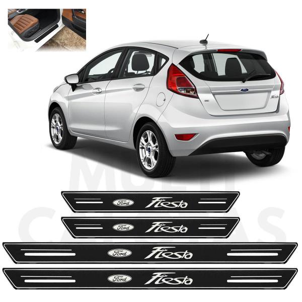 Imagem de Soleira Premium Ford Fiesta 2011 2012 2013 a 2018 2019 Preto