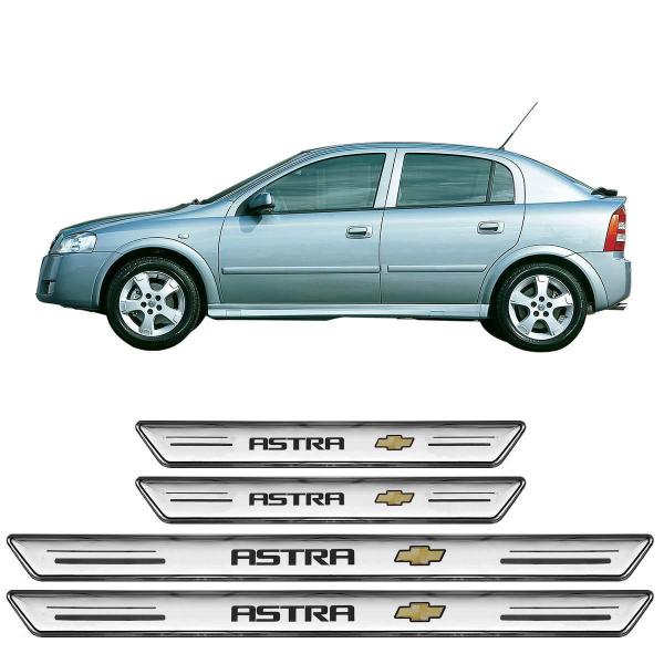 Imagem de Soleira Premium Gm Astra 1995 A 2012 4 Peças Prata Sp076