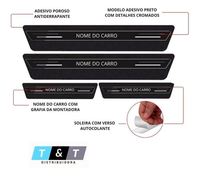Soleira Prisma 2006 Até 2021 Platinum 8 Peças Resinada Preta - TTs Distribuidora Imagem de Soleira Prisma 2006 Até 2021 Platinum 8 Peças Resinada Preta