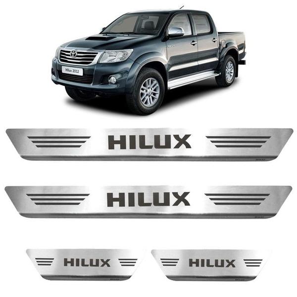 Imagem de Soleiras de Aço Inox Escovado TOYOTA HILUX