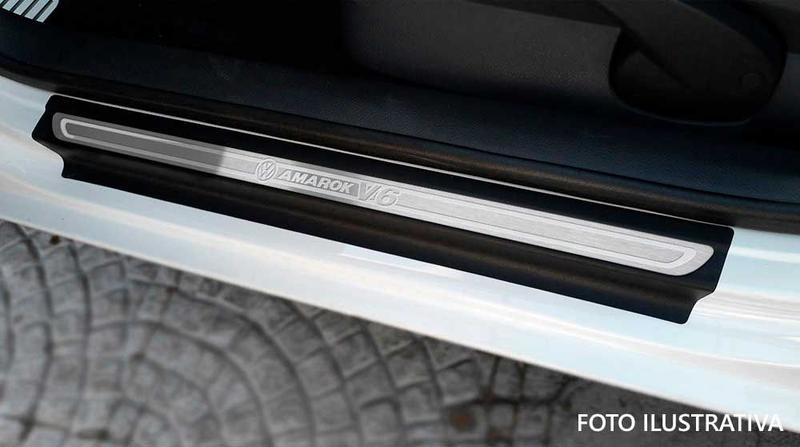 Imagem de Soleiras Em Aço Inox Volkswagen Amarok V6 2010/2019 Prata