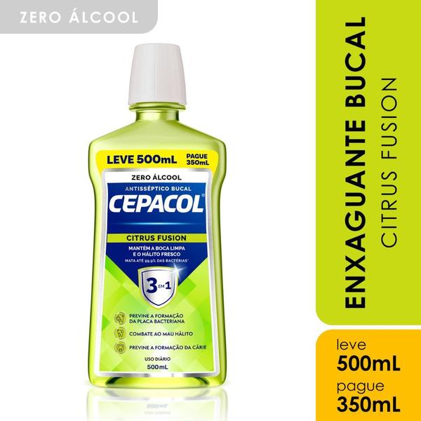 Imagem de Solução Bucal Cepacol Citrus Fusion Zero Álcool 500ml