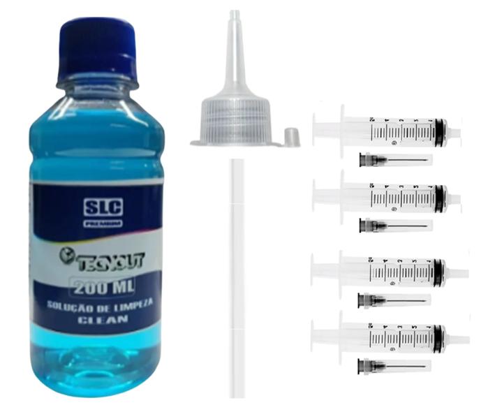 Solução Clean Limpeza Cabeçote Desentupir Impressora Bulk - TECNOUT Imagem de Solução Clean Limpeza Cabeçote Desentupir Impressora Bulk