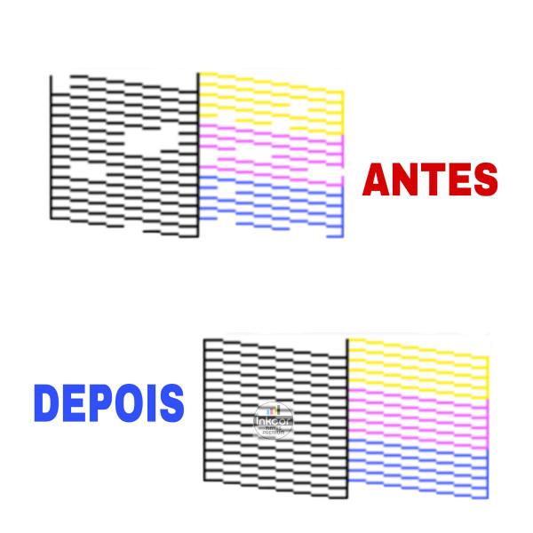 Solução Clean Limpeza Desobstrução Cabeça Impressão Cartucho - Inkcor Imagem de Solução Clean Limpeza Desobstrução Cabeça Impressão Cartucho