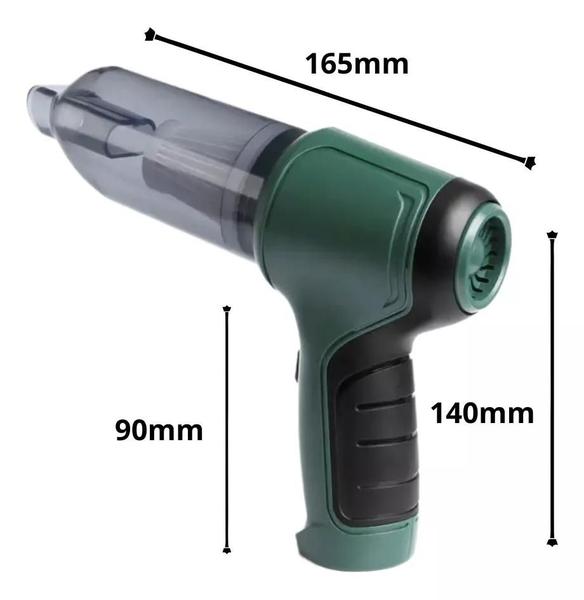 Imagem de Solução Compacta para Limpeza Doméstica: Mini Aspirador de Pó Portátil 3 em 1 Recarregável.