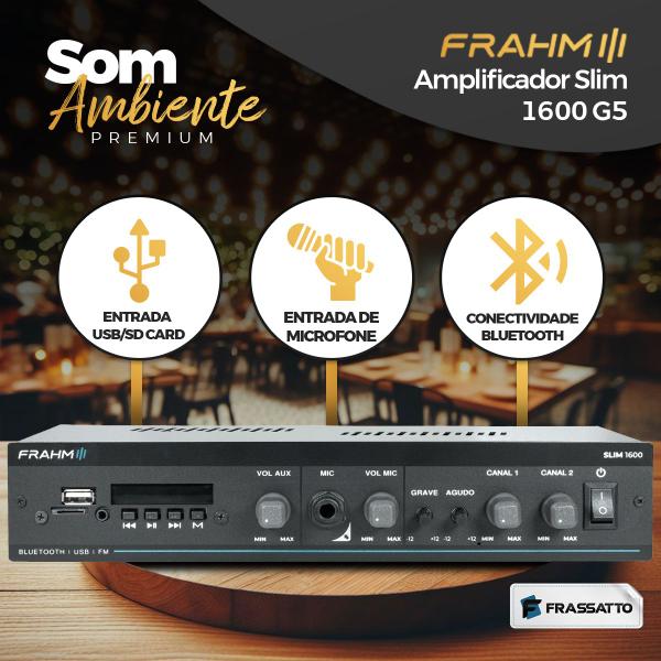 Imagem de Som Ambiente Interno e Externo Bluetooth Usb Sd + 10 Caixas Acustica 