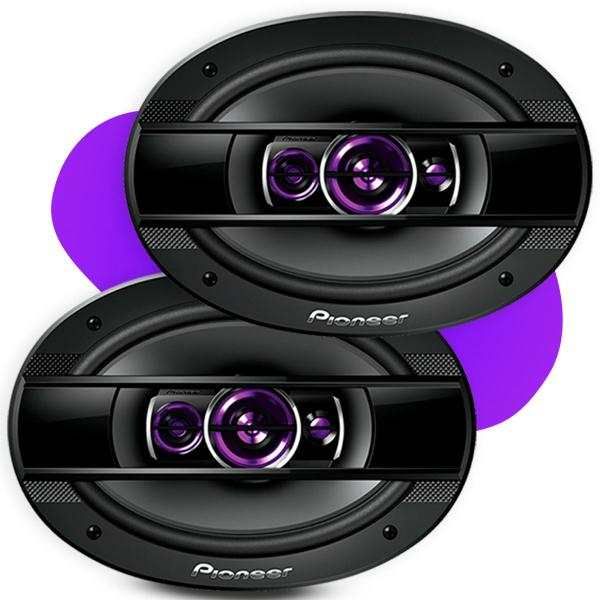 Som Automotivo Alto Falantes Pioneer 69 Polegadas 6x9 Tampão Carro