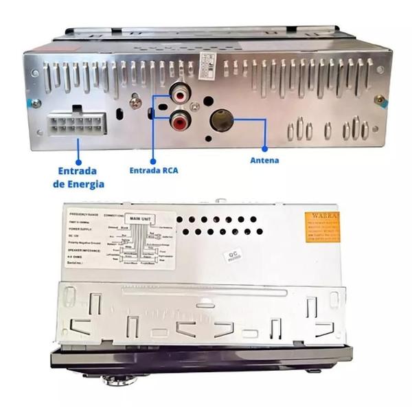 Imagem de Som automotivo   com USB, bluetooth e leitor de cartão SD