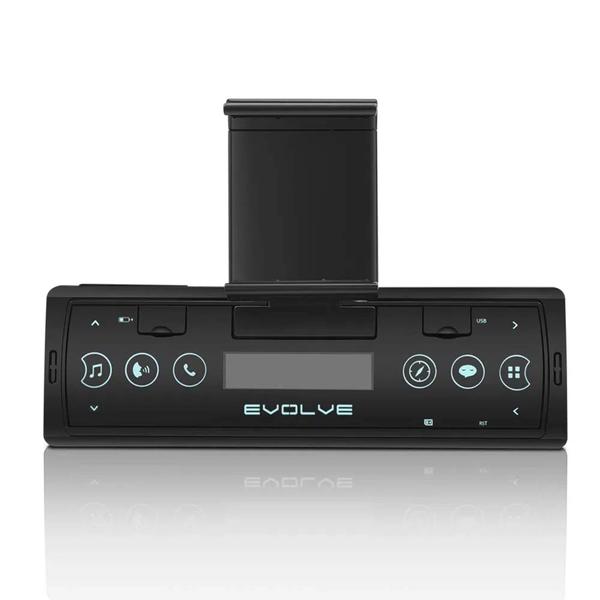 Imagem de Som Automotivo Evolve Connect Bluetooth 4X35W Suporte p/ Smartphone Rádio FM Entrada USB - P3353 + Pendrive 8GB