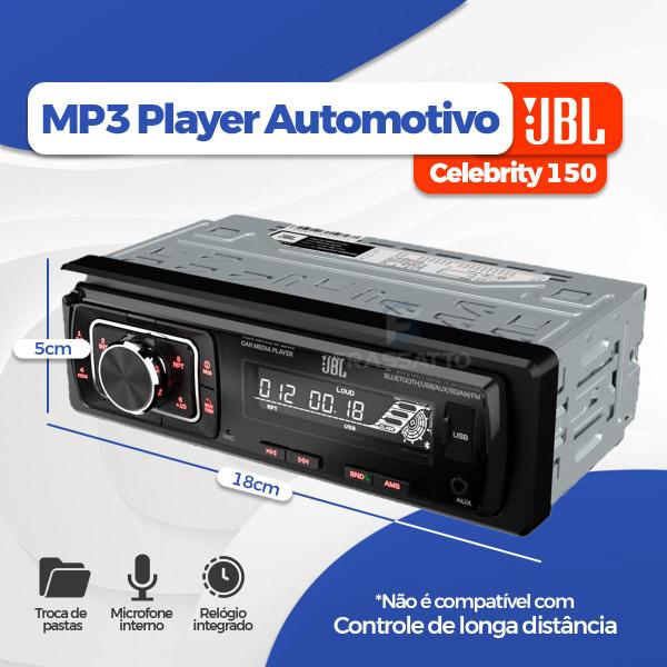 Imagem de Som Automotivo Jbl Bluetooth Mp3 Player Usb Sd Card Fm Radio Sem Toca Cd