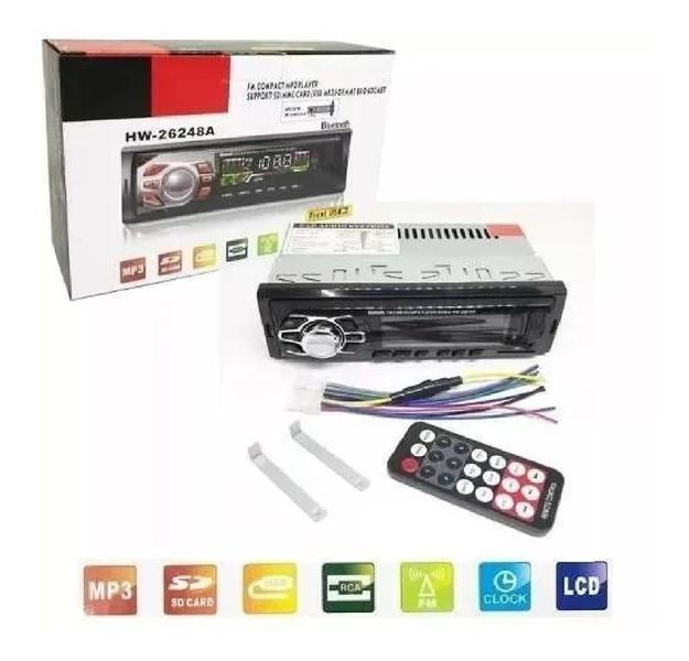 Imagem de Som Automotivo Mp3 Com Usb Radio Carro Visor Hw-26249A