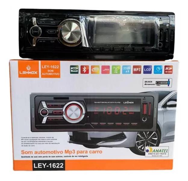 Imagem de Som Automotivo Para Carro Lehmox Ley-1622 Bluetooth Fm Mp3