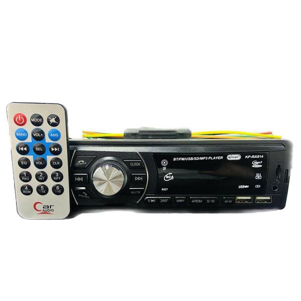 Imagem de Som Automotivo Rádio Carro Bluetooth MP3 USB Micro SD Entrad Auxiliar Display LED 1DIN Knup KP-RA914