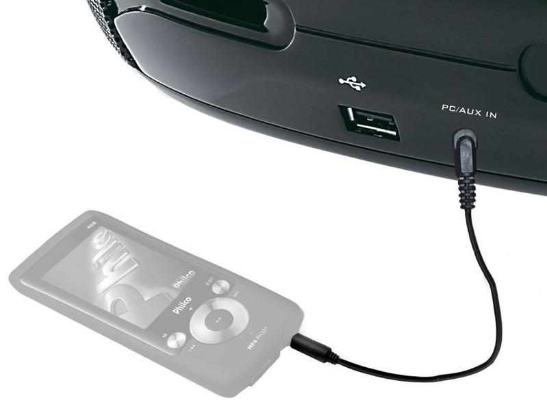 Som Portátil Philco PB126 USB AM/FM CD Player MP3