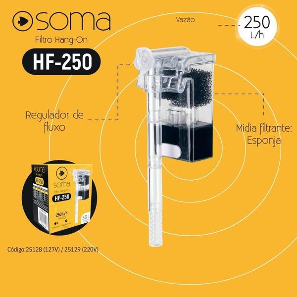 Imagem de Soma Filtro Externo HF-250 250l/h Aquário Peixe Ornamental