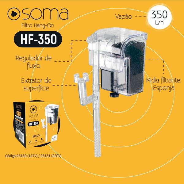 Imagem de Soma Filtro Externo HF-350 350l/h Aquário Peixe Ornamental