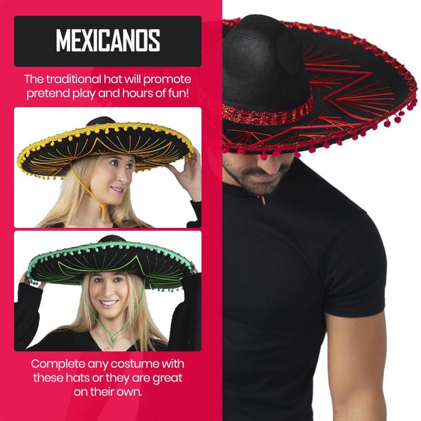 Imagem de Sombrero Hat Dress Up America para crianças e adultos