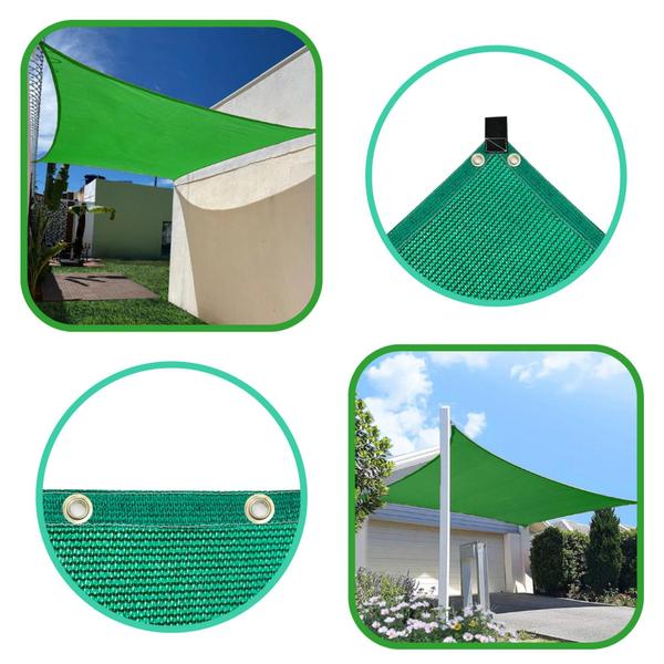 Imagem de Sombrite Tela Toldo Garagem Lona Shade 90% Verde 4X10