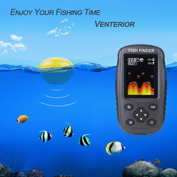 Imagem de Sonar sem fio recarregável portátil Fish Finder Venterior